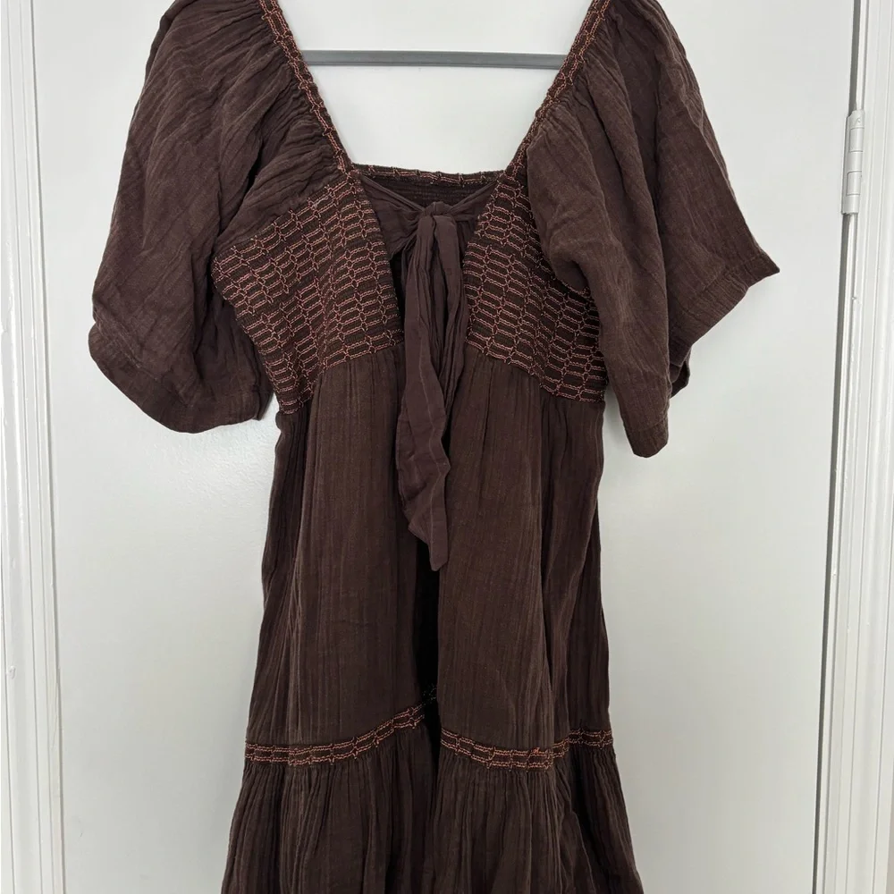 Free People Brown Mini Dress - Picture 2 of 3